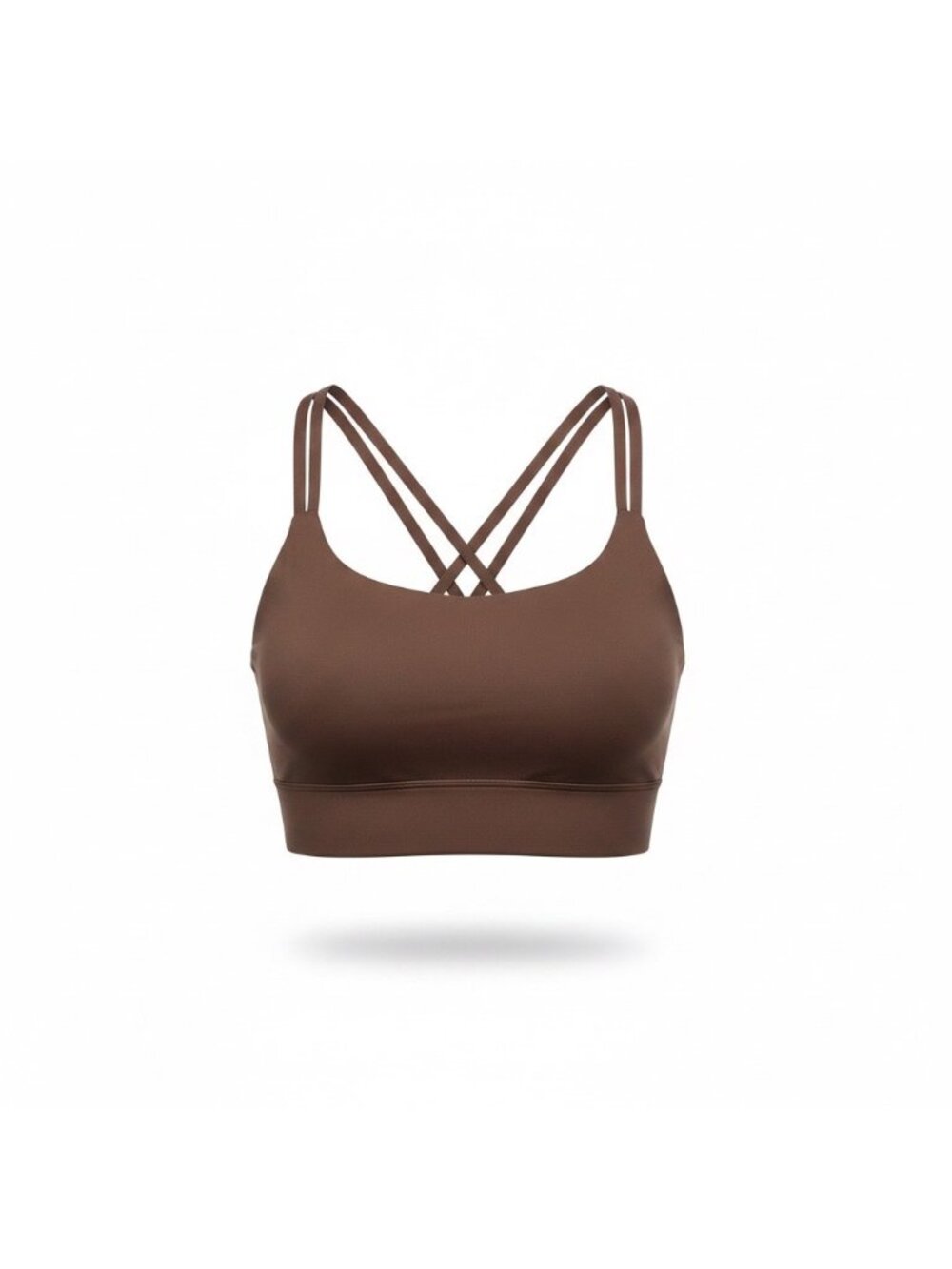 Offline By Aerie Womens Brown Strappy Sports Bra Real Me Sz XS
